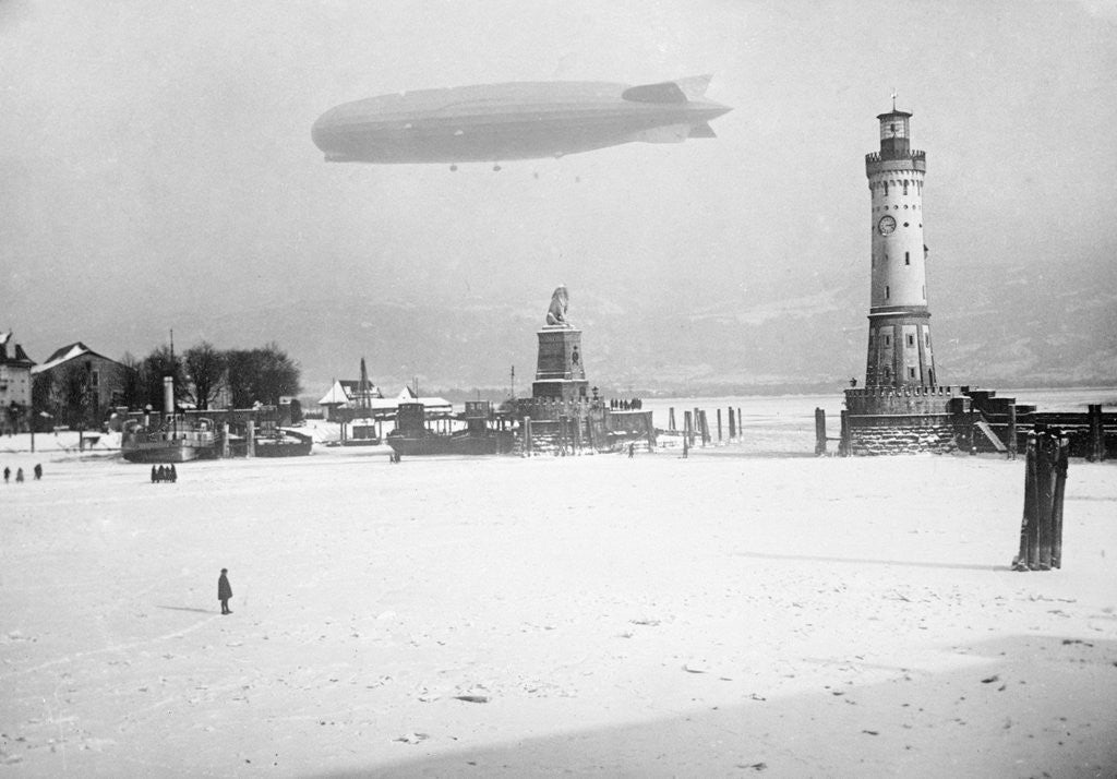 Detail of Graf Zeppelin on Alpine Test Flight by Anonymous