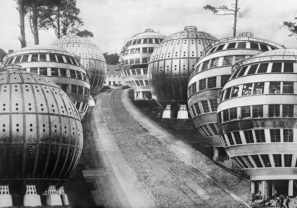 Detail of Ball Homes in Germany by Anonymous