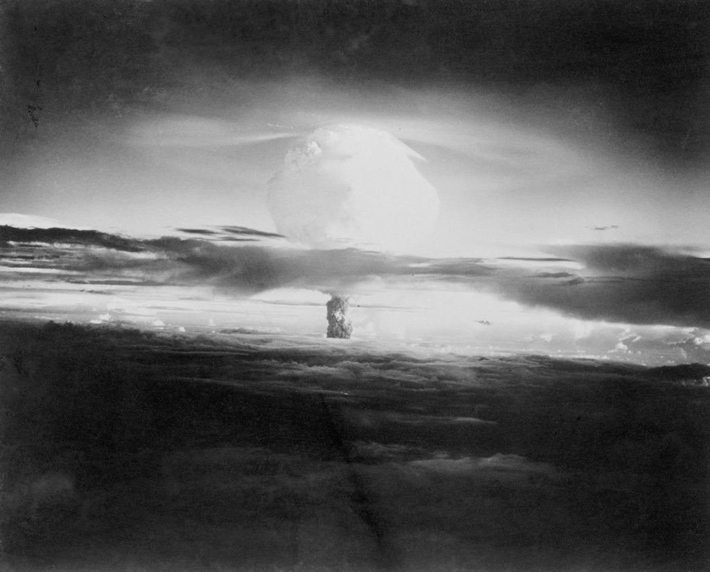 Detail of View of Hydrogen Bomb Mushroom Cloud Rising by Corbis