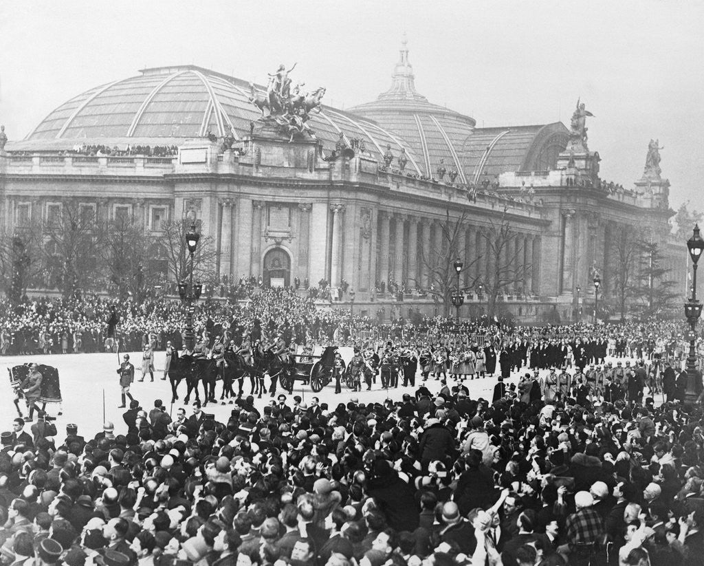 Detail of View of Funeral Procession for Ferdinand Foch by Anonymous