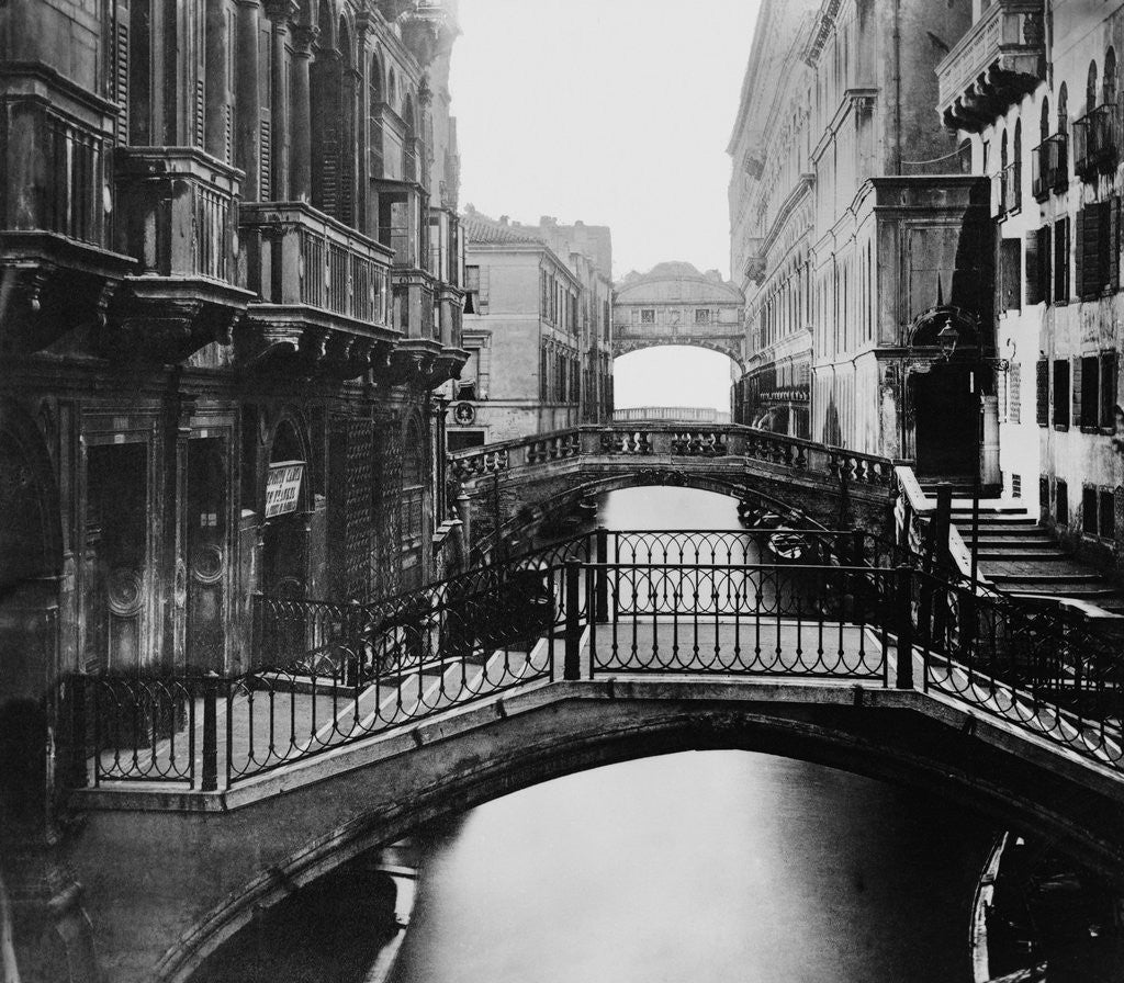 Detail of Distant View of Bridge of Sighs by Corbis
