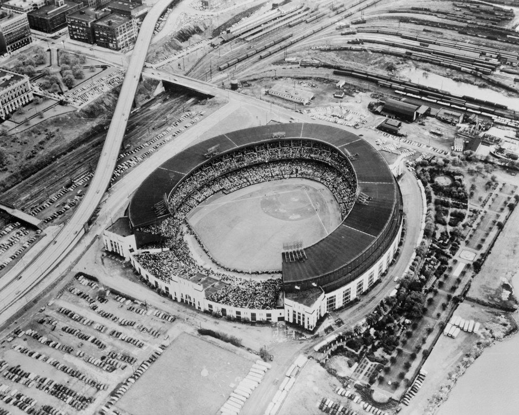 Detail of Cleveland's Municipal Stadium by Anonymous