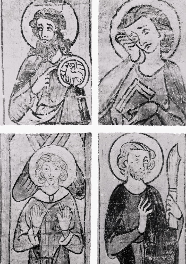 Detail of Frescoes on the Wall at St. Mary's Church by Anonymous