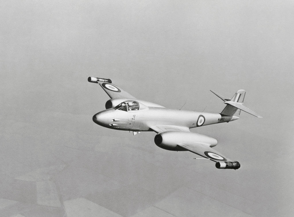 Detail of Gloster Meteor Plane in Flight by Anonymous