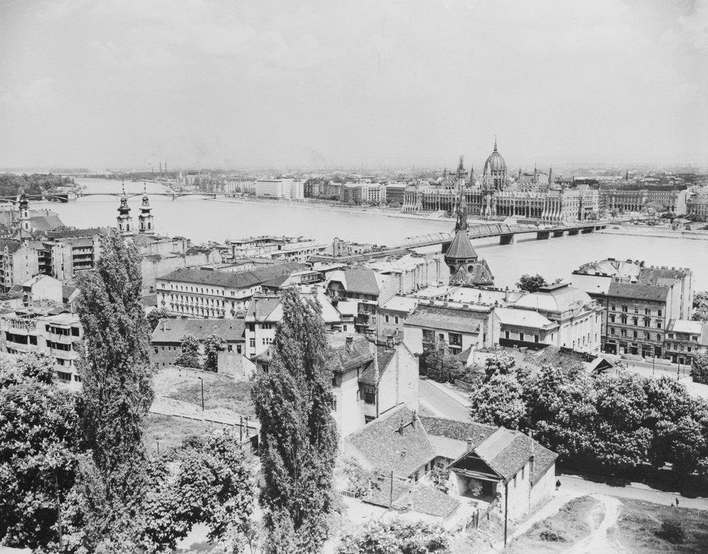 Detail of View Parliament House in Hungary by Anonymous