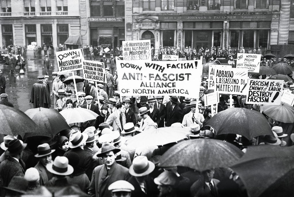 Detail of Communists Holding May Day Demonstration by Anonymous