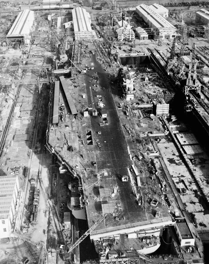 Detail of Constructing USS Forrestal by Anonymous