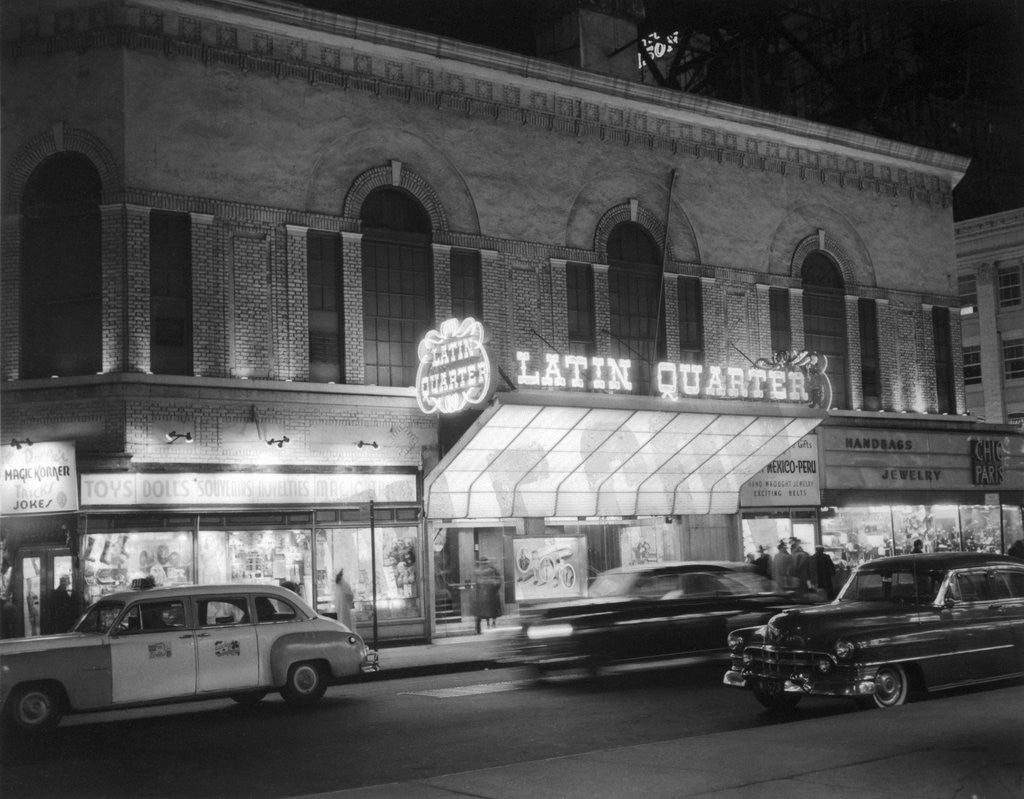Detail of Exterior Front View of the Latin Quarter Nightclub by Anonymous