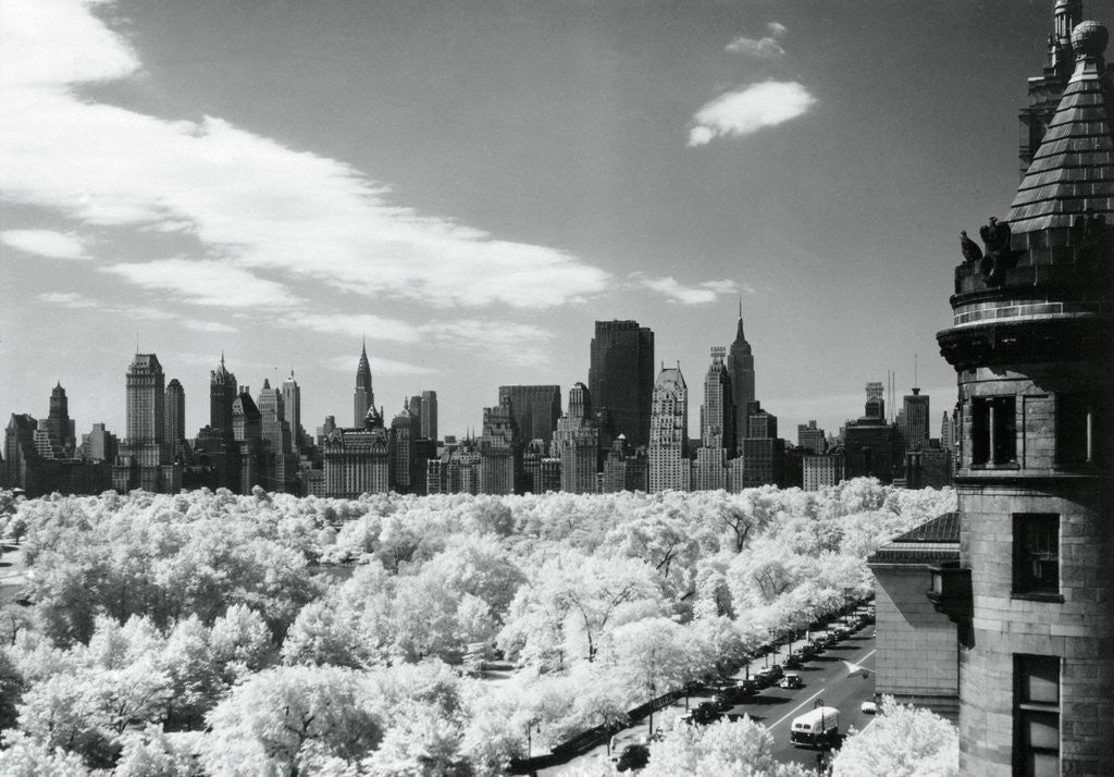 Detail of View of Central Park, New York City, New York State, USA by Corbis
