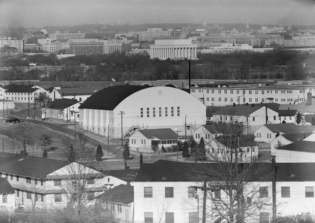 Detail of View of Lincoln Memorial from Virginia by Anonymous