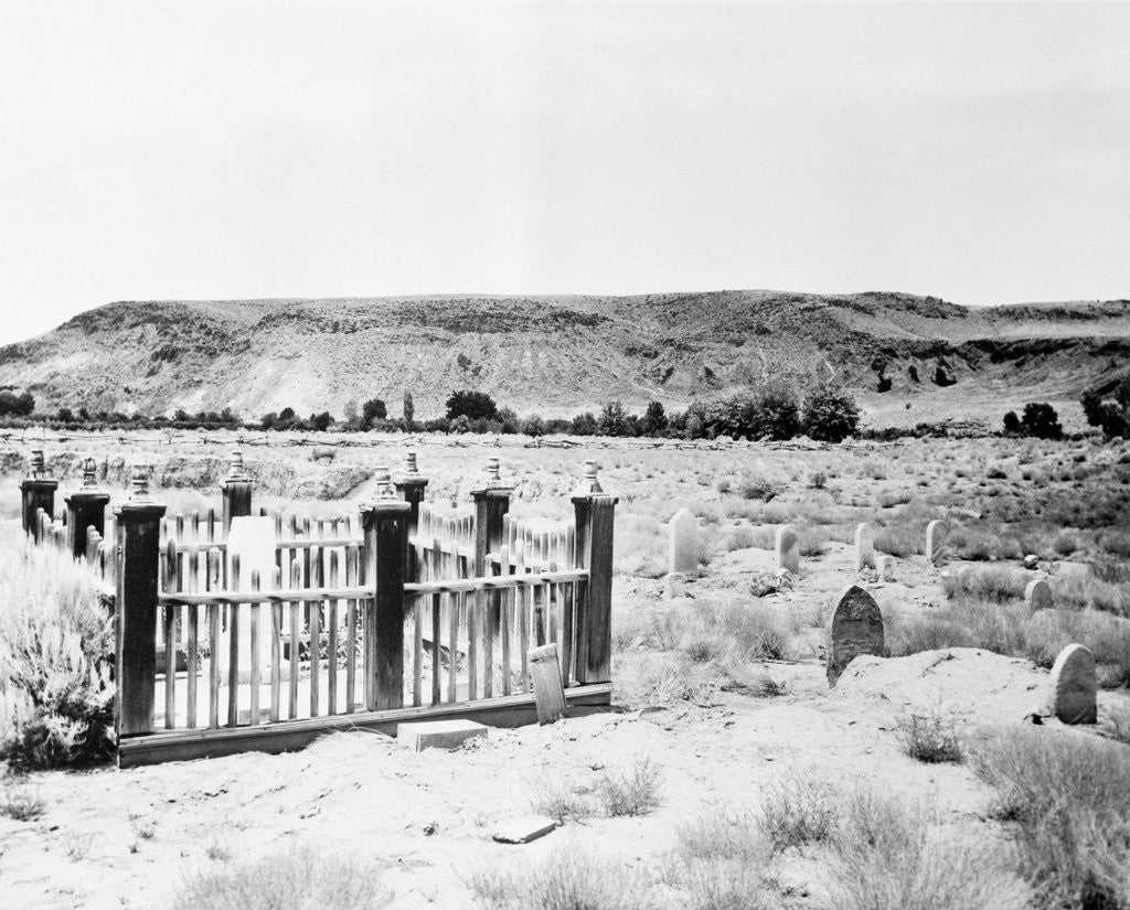 Detail of Cemetery at National Park by Corbis