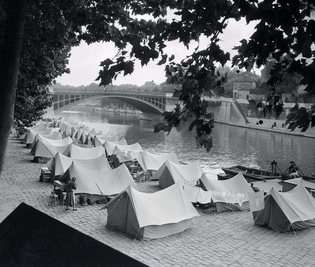 Detail of Tents Provided For the Poor by Corbis