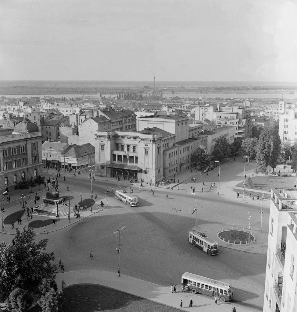 Detail of Aerial View of the Square of the Republic by Corbis