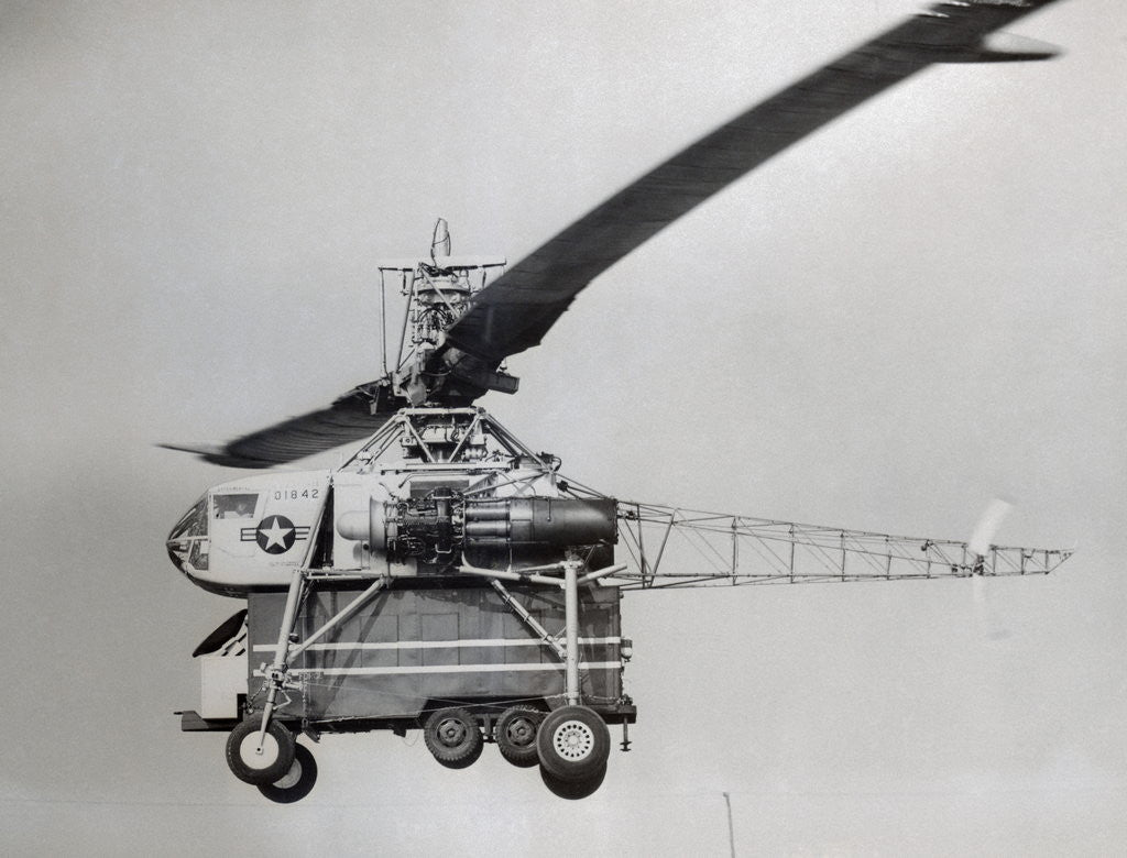 Detail of The XH-17 Helicopter in Flight by Anonymous