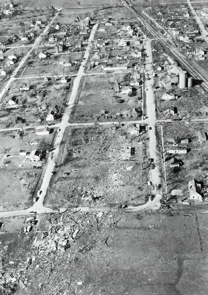 Detail of View of Damaged Landscape Due to Tornado by Anonymous