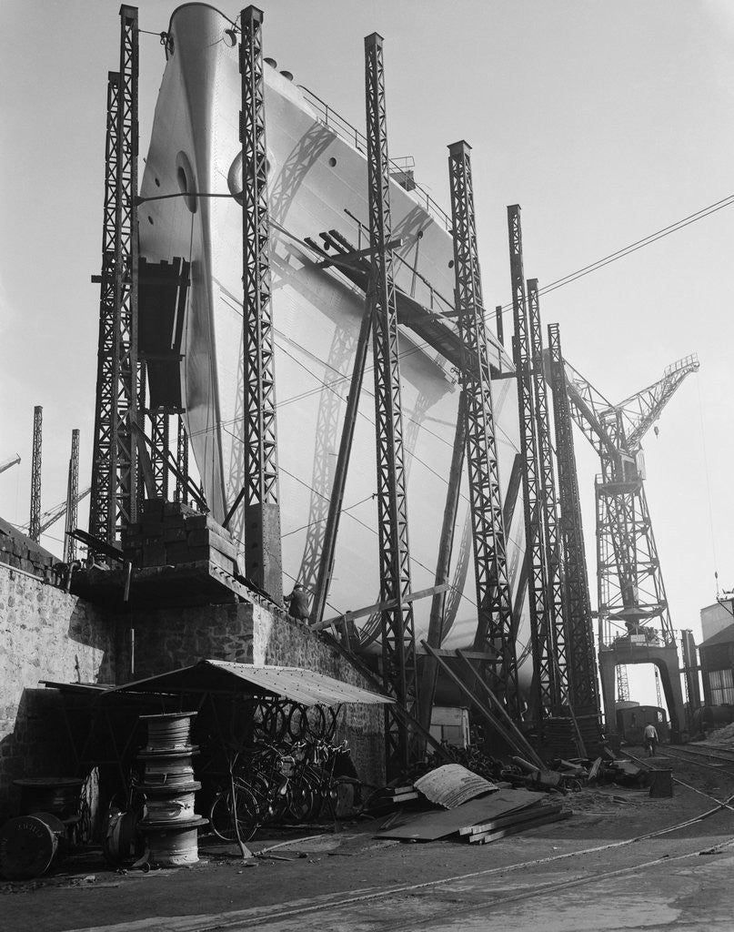 Detail of View of Crane Like Structure of Ship by Anonymous