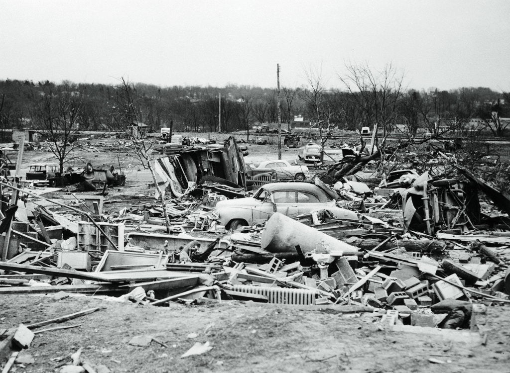 Detail of View of Storm Torn Site by Anonymous