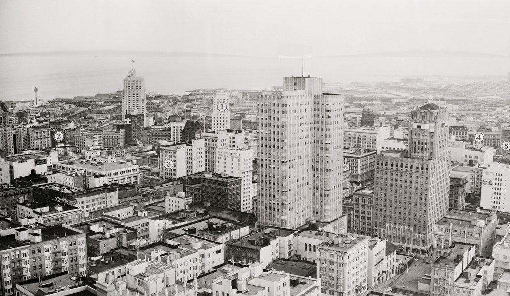 Detail of View of Surviving Buildings from 1906 Earthquake by Anonymous