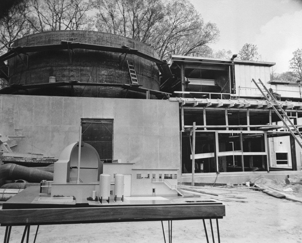 Detail of View of Nuclear Power Plant Being Constructed by Anonymous