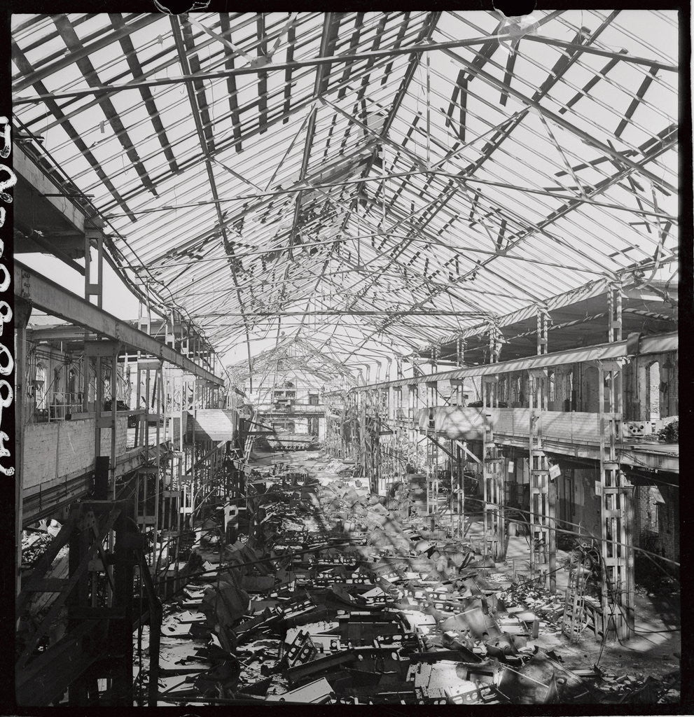 Detail of View of Ruins of Tank Factory by Anonymous