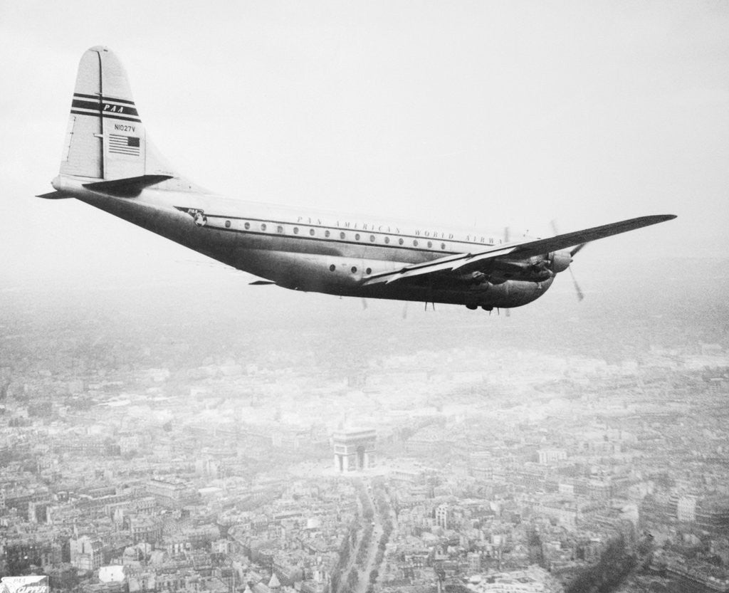Detail of A Pan Am Clipper in Flight by Corbis