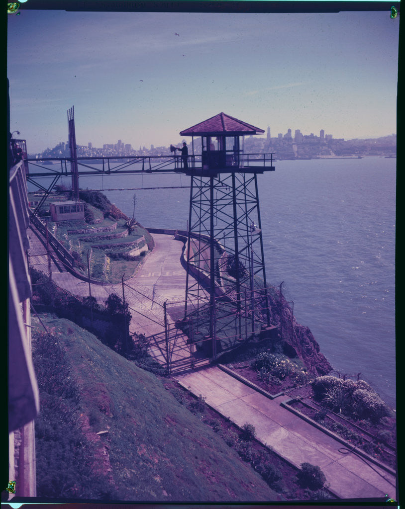 Detail of Alcatraz Prison from Guard Tower by Anonymous