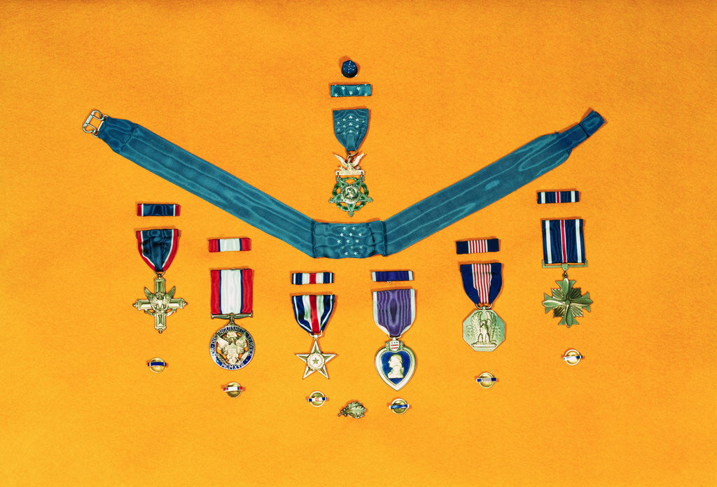 Detail of United States Military Medals by Corbis