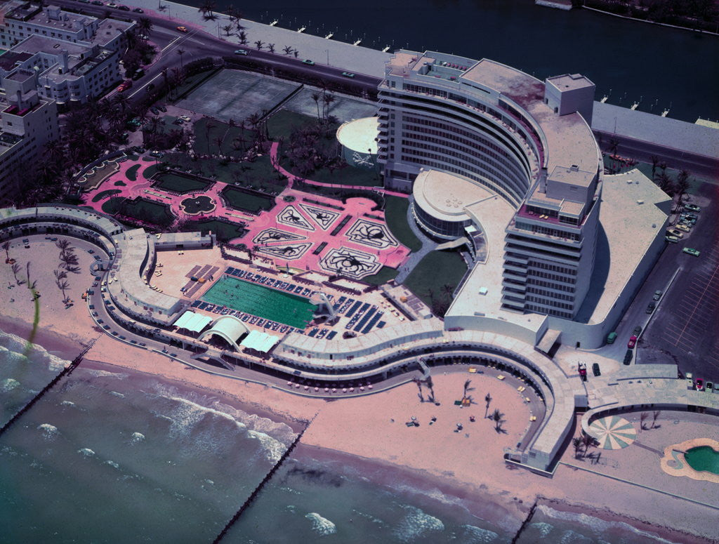 Detail of Swimming Pool Area at Luxurious Hotel by Anonymous