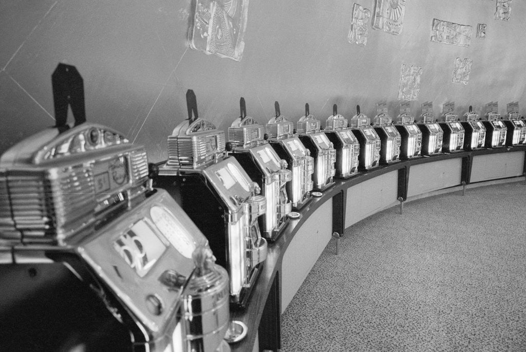 Detail of Modern Style Slot Machines by Corbis