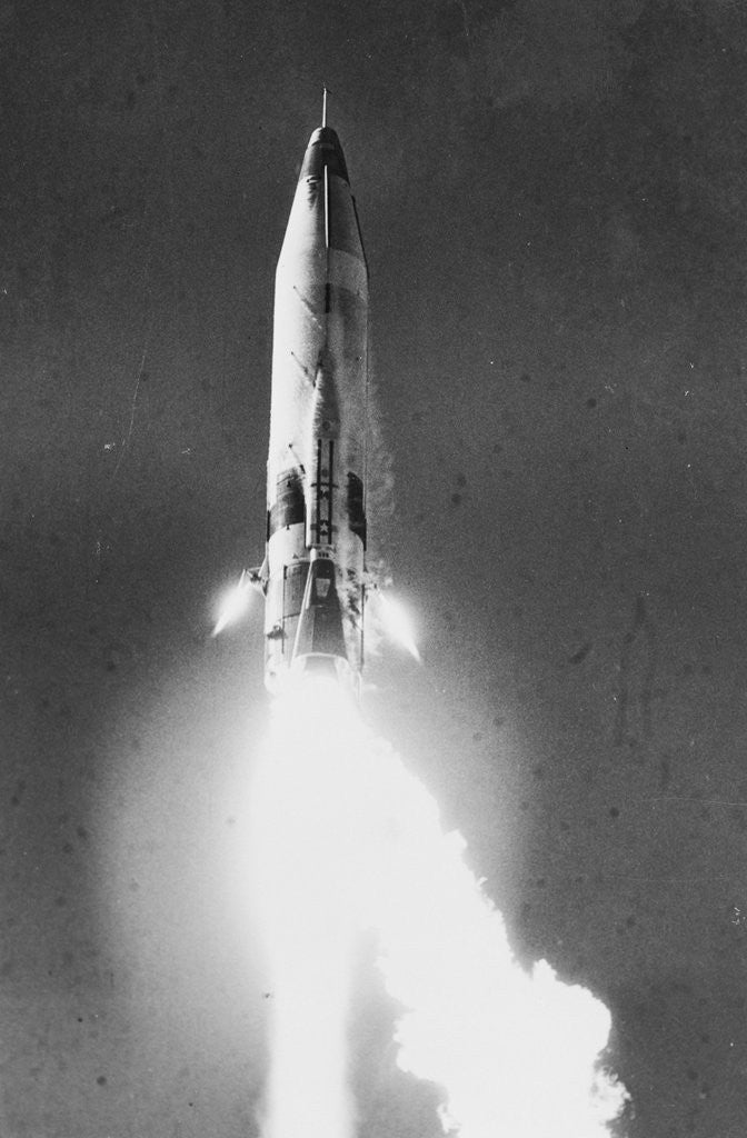 Detail of Missile Going into Sky by Anonymous