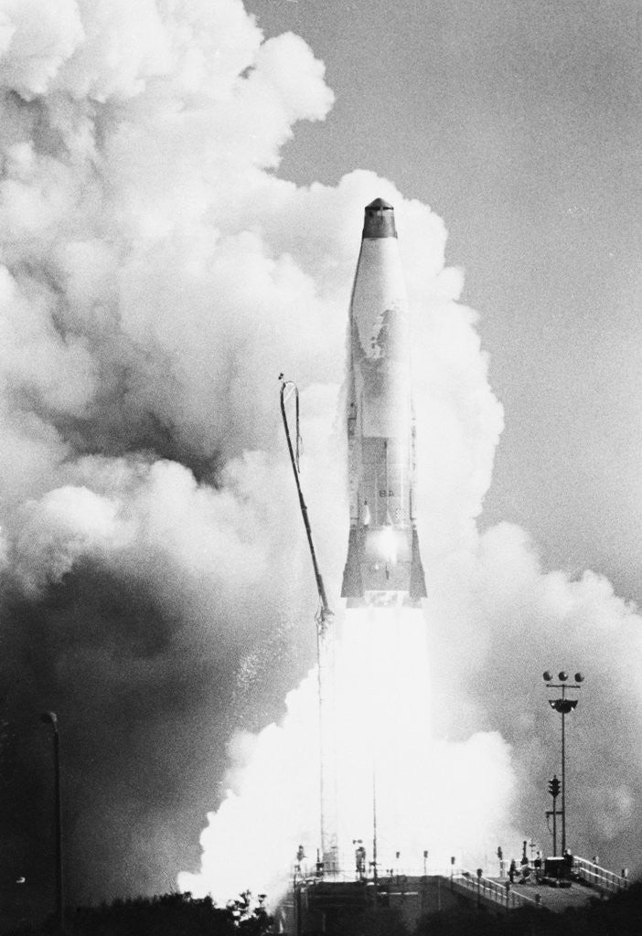 Detail of Rocket Blasting Off by Anonymous