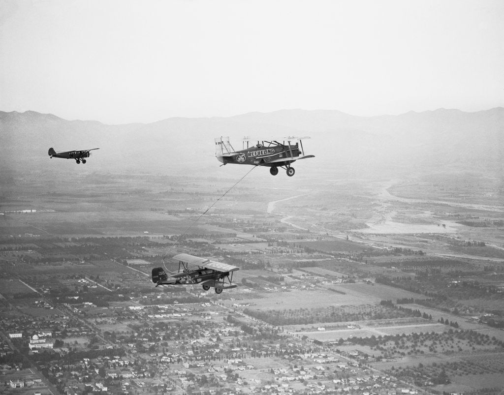 Detail of Airplane Refueling in Midair by Anonymous