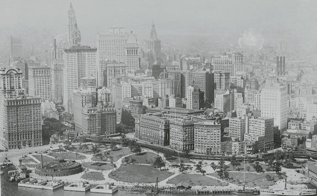 Aerial View of Lower Manhattan by Corbis