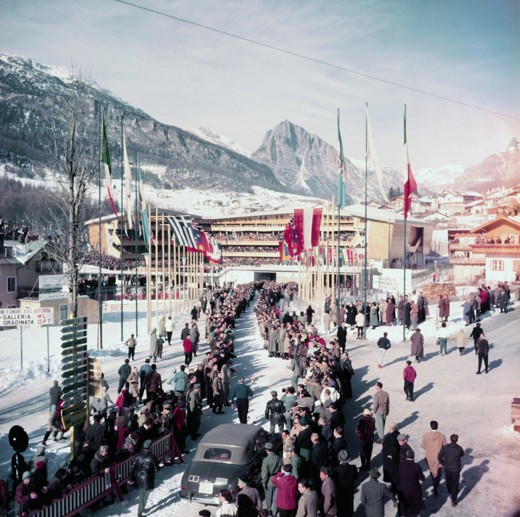 Detail of Athletes During Opening Ceremony by Anonymous