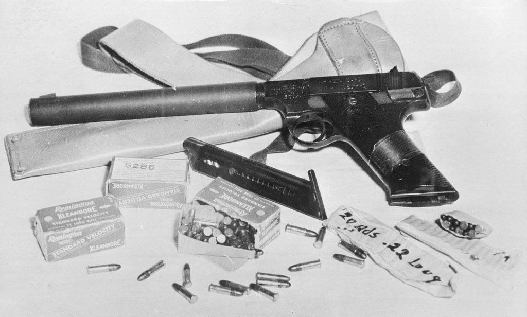 Detail of Display of Weapon of an American Pilot on Spy Mission by Anonymous