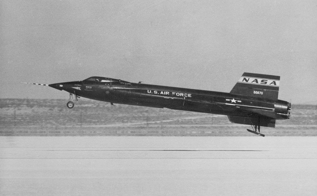 Detail of NASA X-15 Landing in Mojave Desert by Anonymous