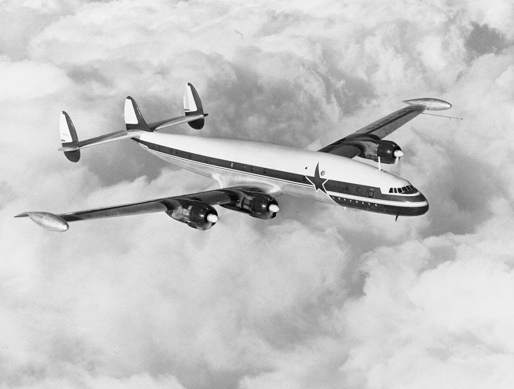 Detail of Lockheed Test Plane with Wing Tip Fuel Tanks by Anonymous