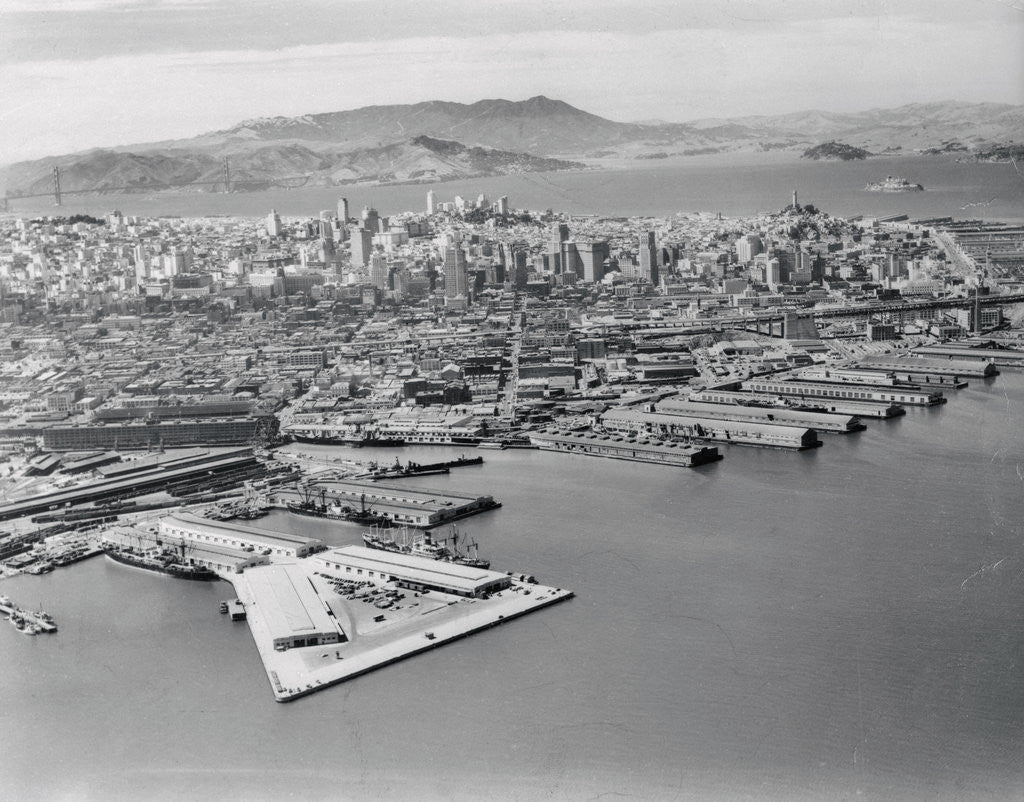 Detail of Aerial View of San Francisco by Anonymous