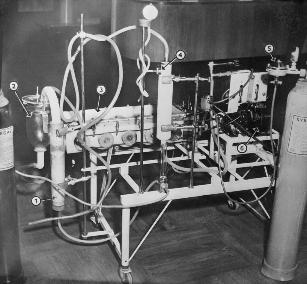 Detail of Early Heart and Lung Machine by Anonymous
