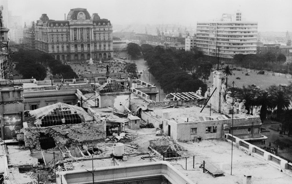 Detail of Bomb Site in Buenos Aires by Anonymous