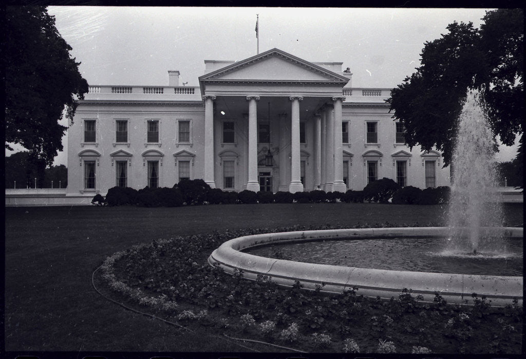 Detail of Facade of the White House by Anonymous