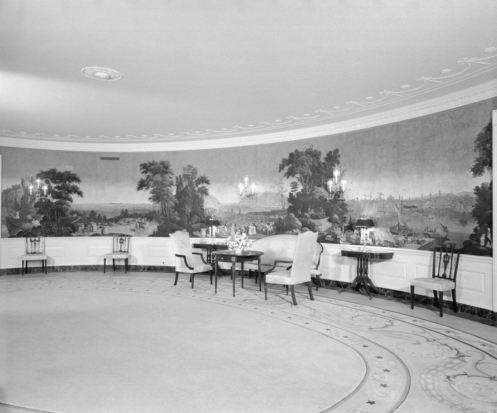 Detail of Newly Decorated Diplomatic Reception Room by Anonymous