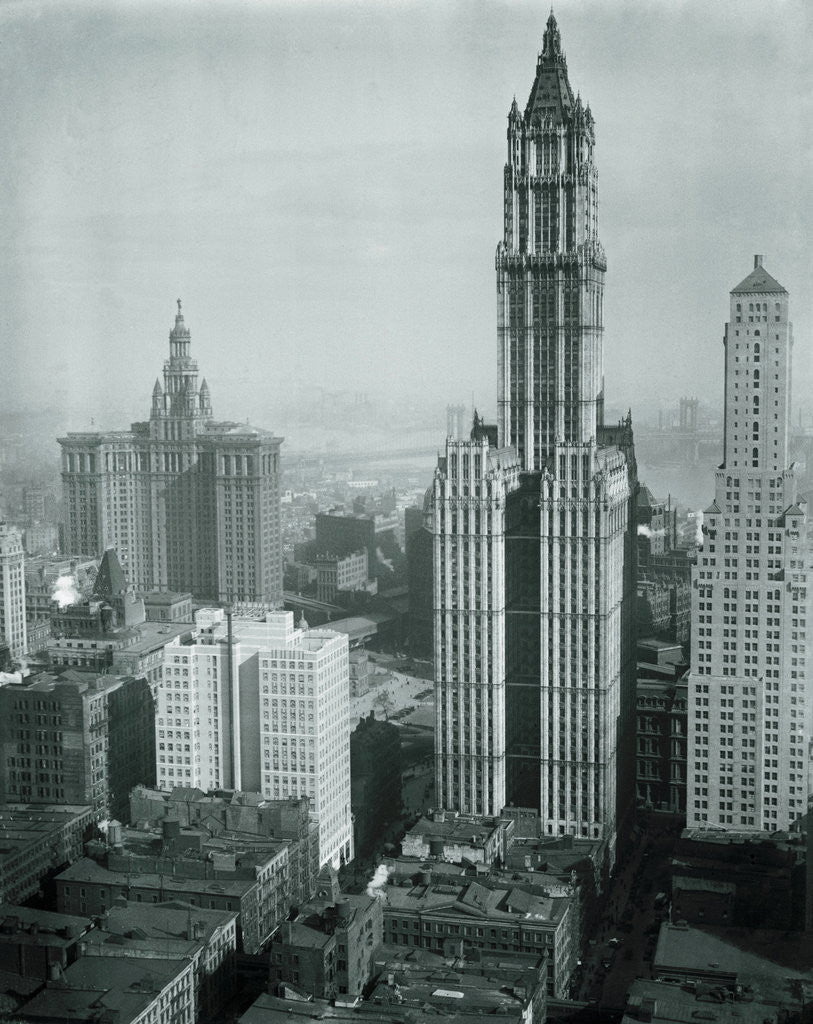 Detail of New York Aspiring to the Heavens by Anonymous