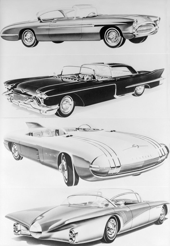 Detail of Designs of New Automobiles by Corbis