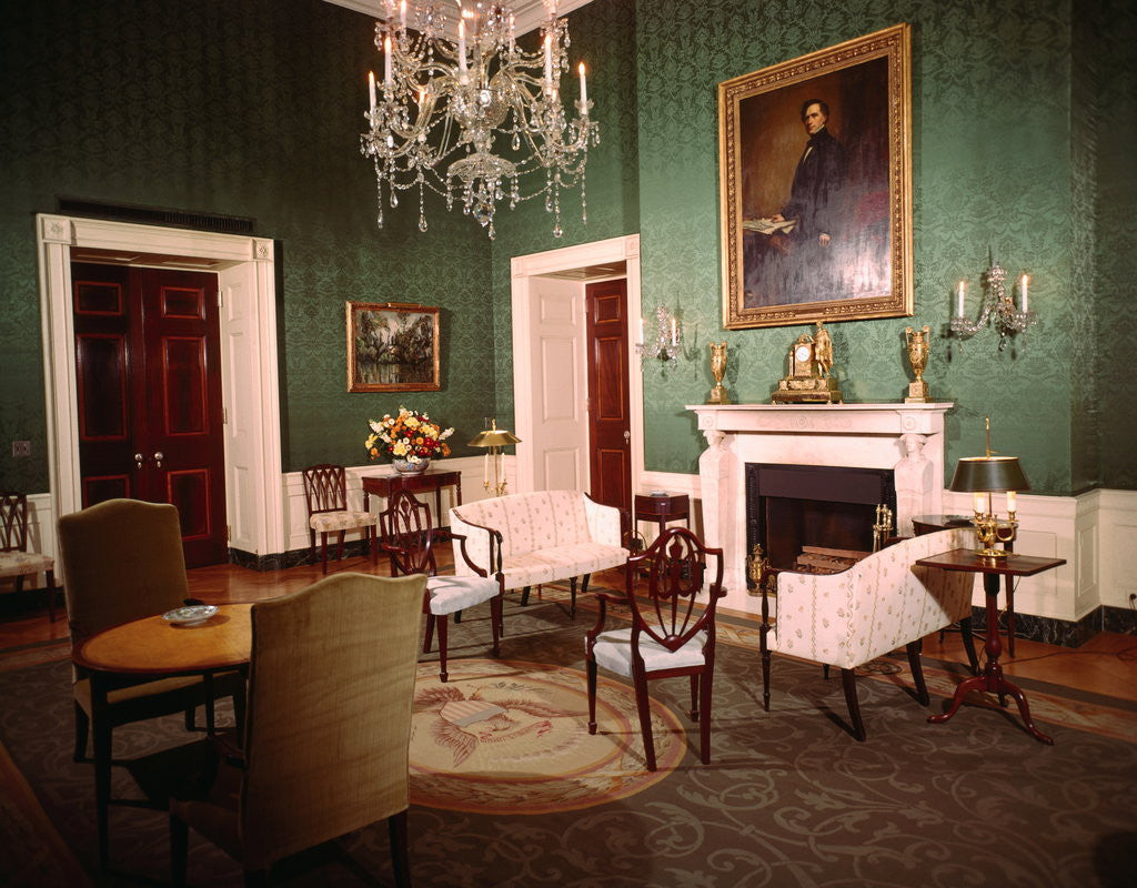 Detail of Green Room in the White House by Anonymous