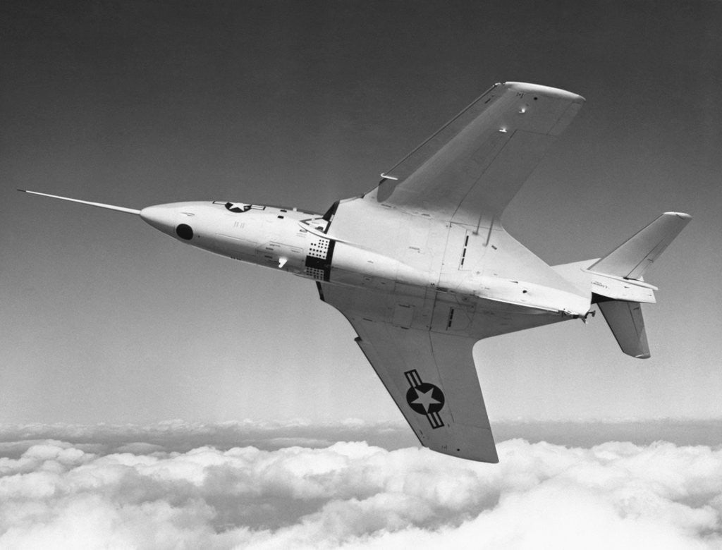 Detail of View of Navy's First Sweptwing Trainer Plane by Corbis
