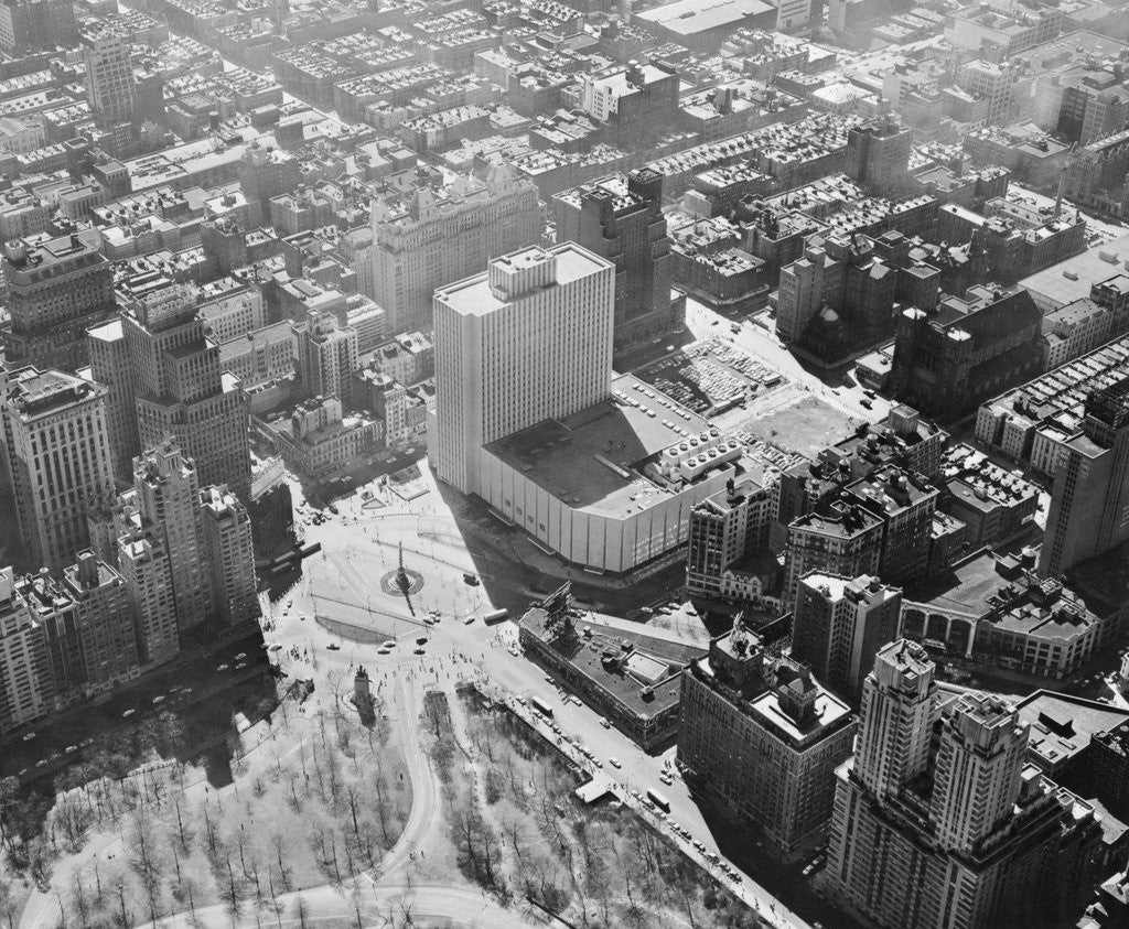 Detail of Aerial View of New York Coliseum by Anonymous