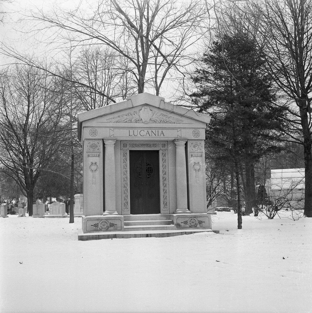 Detail of Lucky Luciano's Family Mausoleum by Anonymous