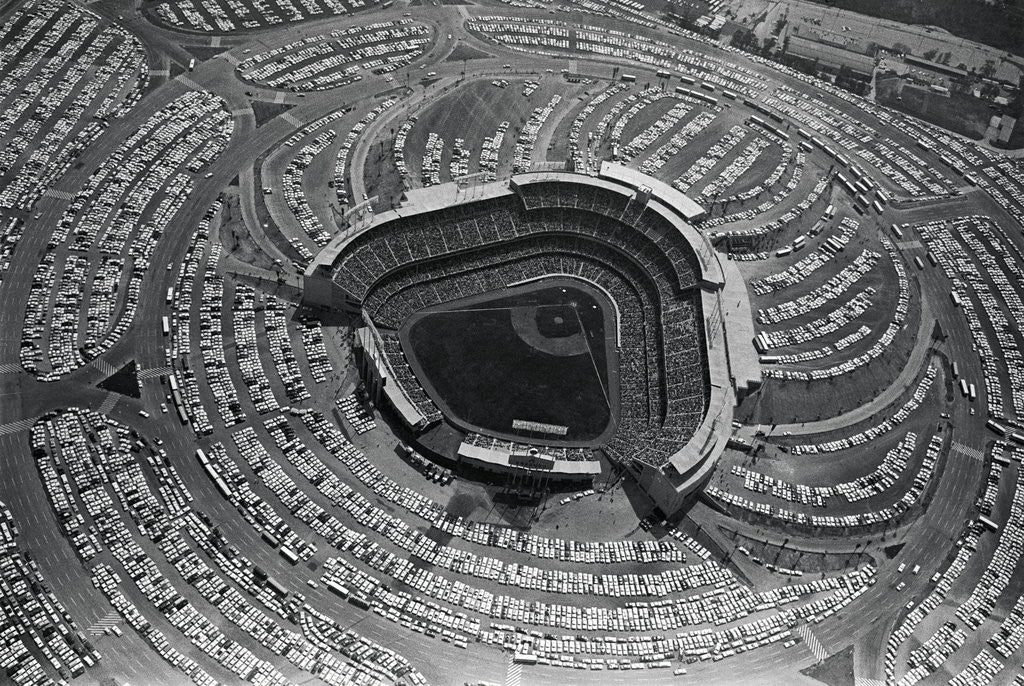 Detail of Aerial View of Dodger stadium by Corbis