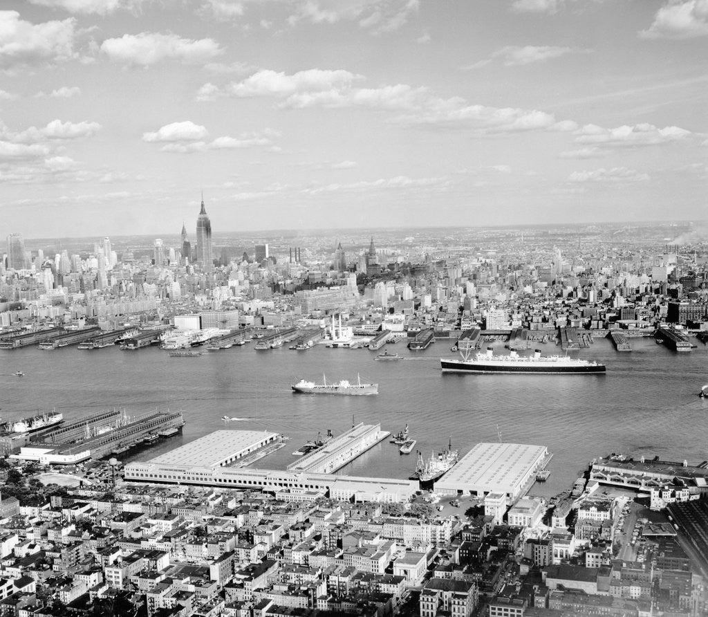 Detail of Manhattan Piers by Corbis